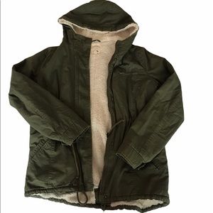 sherpa lined utility coat